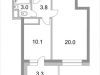 Схема квартиры в проекте "Альбатрос"- #952417113