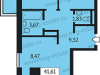 Схема квартиры в проекте "Альбертвиль"- #687281391