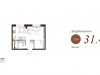 Схема квартиры в проекте "Apartville (Апартвилль)"- #1008039445