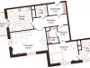 Схема квартиры в проекте "Аристократ"- #165845218