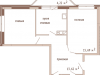 Схема квартиры в проекте "Банный"- #463269742