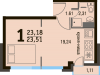 Схема квартиры в проекте "Булатниково"- #2010252726