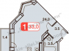 Схема квартиры в проекте "Бутовские Аллеи"- #286245716