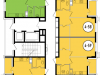 Схема квартиры в проекте "Декарт"- #106107080