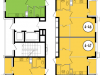Схема квартиры в проекте "Декарт"- #1067710759