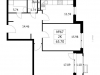 Схема квартиры в проекте "Дом на Барвихинской"- #1826304796