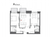 Схема квартиры в проекте "Дом на Люсиновской"- #1257648398