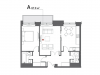 Схема квартиры в проекте "Дом на Люсиновской"- #46403354