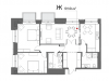 Схема квартиры в проекте "Дом на Люсиновской"- #2127783387