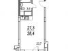 Схема квартиры в проекте "Дом на Расковой"- #125414229