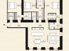 Схема квартиры в проекте "Дом с Атлантами"- #1298336158