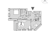 Схема квартиры в проекте "Дом в Олимпийской деревне"- #1461394808