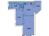 Схема квартиры в проекте "Дубна Ривер Клаб"- #858424951