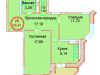 Схема квартиры в проекте "Эдельвейс-комфорт (Никольско-Трубецкое)"- #434012125