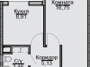 Схема квартиры в проекте "Эко-Квадрат"- #1246262871