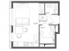 Схема квартиры в проекте "Эко Видное 2.0"- #388617337