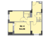 Схема квартиры в проекте "Фили Град"- #1560282490