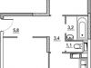 Схема квартиры в проекте "Флагман"- #1771394735
