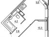 Схема квартиры в проекте "Флагман"- #779125187