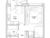 Схема квартиры в проекте "Грани"- #35623764