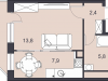Схема квартиры в проекте "Катуар"- #1983693873