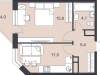 Схема квартиры в проекте "Катуар"- #1683743177