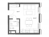 Схема квартиры в проекте "Cvet 32 (Цвет 32)"- #1165826175
