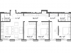 Схема квартиры в проекте "Cvet 32 (Цвет 32)"- #545851225