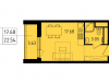 Схема квартиры в проекте "Лесопарковый"- #1858031350