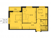 Схема квартиры в проекте "Лесопарковый"- #1037357579