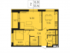 Схема квартиры в проекте "Лесопарковый"- #1975389343