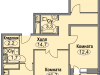 Схема квартиры в проекте "Любимое Домодедово"- #1234465652