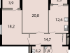 Схема квартиры в проекте "Макеевский"- #326102644