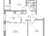 Схема квартиры в проекте "Миниполис Самоцветы"- #39558967