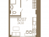 Схема квартиры в проекте "Mos Yard Дубининская"- #1358586322