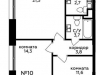 Схема квартиры в проекте "Мята"- #1707450973