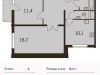 Схема квартиры в проекте "на ул. Ельнинская"- #1431713390