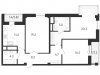 Схема квартиры в проекте "на Усиевича"- #1242161602