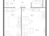 Схема квартиры в проекте "Nagatino i-Land"- #497148557