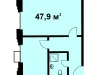 Схема квартиры в проекте "Nova Алексеевская"- #1114787501