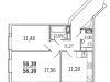 Схема квартиры в проекте "Новое Ялагино"- #1846188446