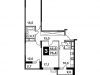 Схема квартиры в проекте "Новогиреевский"- #1849837147