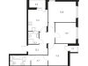 Схема квартиры в проекте "Одинцово-1"- #1487157023