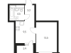 Схема квартиры в проекте "Одинцово-1"- #804673384