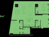 Схема квартиры в проекте "Око"- #2041514296