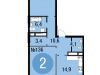 Схема квартиры в проекте "Олимпийская Ривьера Новогорск"- #414179255