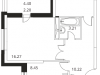 Схема квартиры в проекте "Микрорайон на Стрелковой"- #1992559874