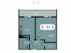 Схема квартиры в проекте "Парк на Фабричной"- #1181734869
