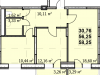 Схема квартиры в проекте "Пегас"- #663099964