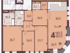 Схема квартиры в проекте "Плотников"- #564229650